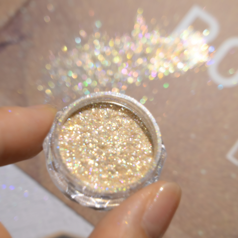 Gold Foil Flakes - Poudre à ongles opale dorée Super