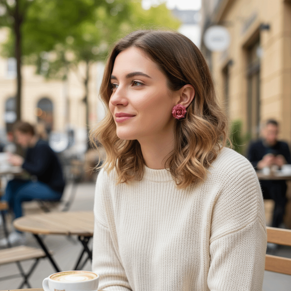 Boucles d'oreilles en résine a - Flower Preservation Resin avis et prix